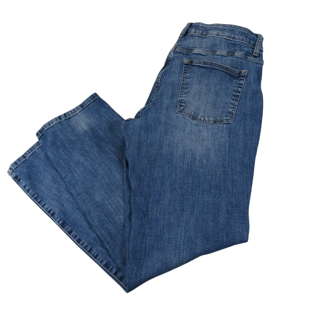 Warp + Weft Mens Jeans Chicago ORD 35 x 32 Straight Stretch Cotton‎ Button Fly